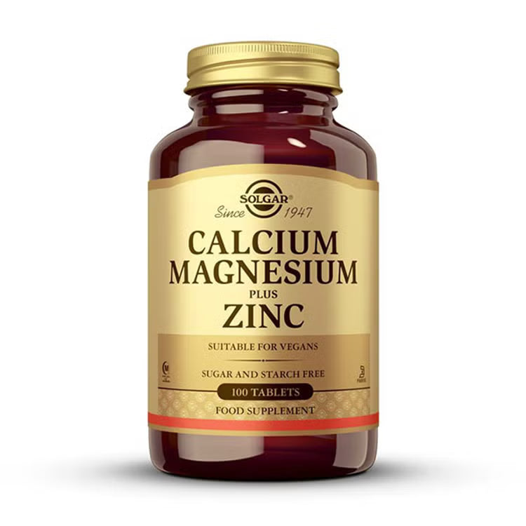 Calcium Magnesium Plus Zinc 100 Comprimidos - Solgar