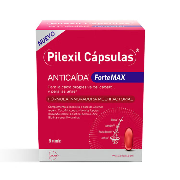 Pilexil Cápsulas Anticaída Forte Max 90 Cápsulas - Pilexil