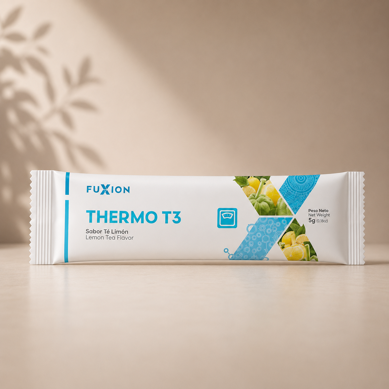 Thermo T3 | Bebida Funcional con Vitaminas B, Cromo y Fibra — Sticks sabor Limón, 28 uds