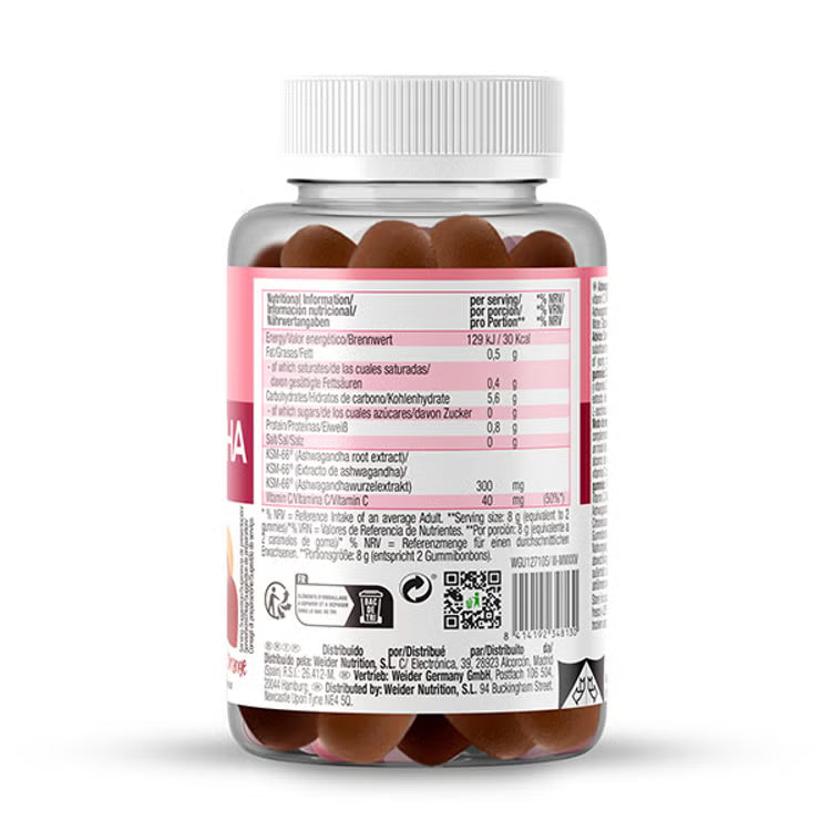 Gummies Ashwagandha KSM-66 40ud Sabor Naranja - Weider