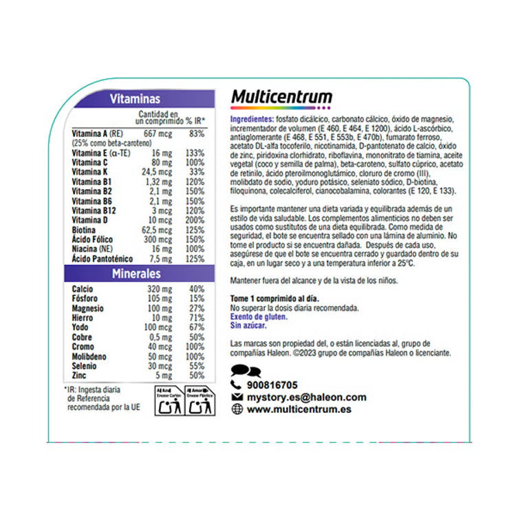 Multicentrum Mujer 30 Comprimidos - Multicentrum