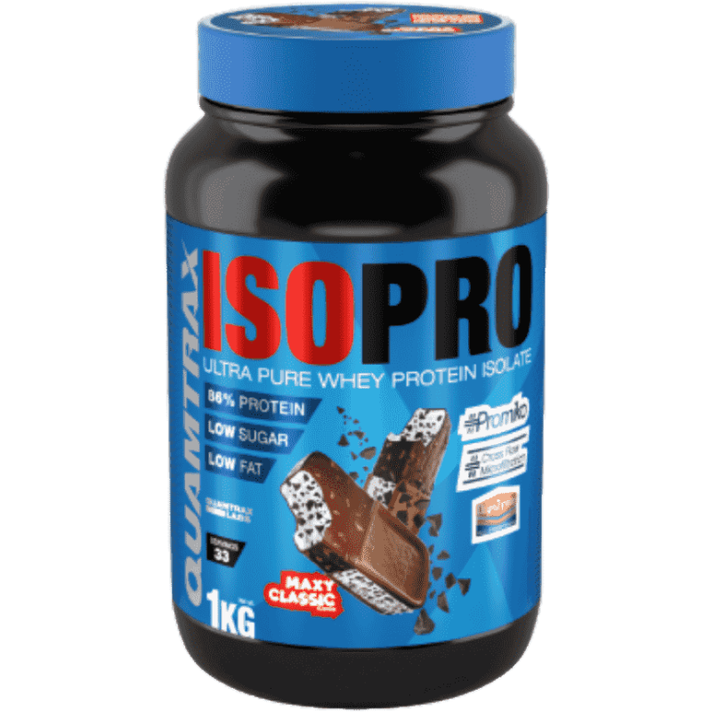 Quamtrax Isopro 1kg Maxy Classic - Proteína Aislada de Suero
