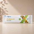 Flora Liv | Bebida Probiótica con 10.000M UFC, Hierro y Zinc — Sticks sabor Granadilla, 28 uds.