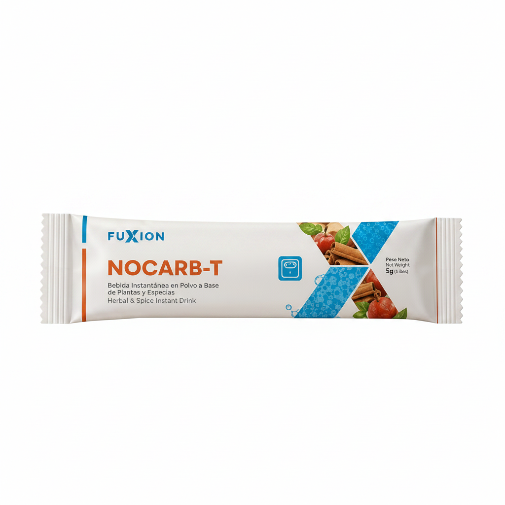 No Carb T | Infusión Funcional con Fibra, Cromo y Té Verde — Sticks sabor Manzana y Canela, 28 uds