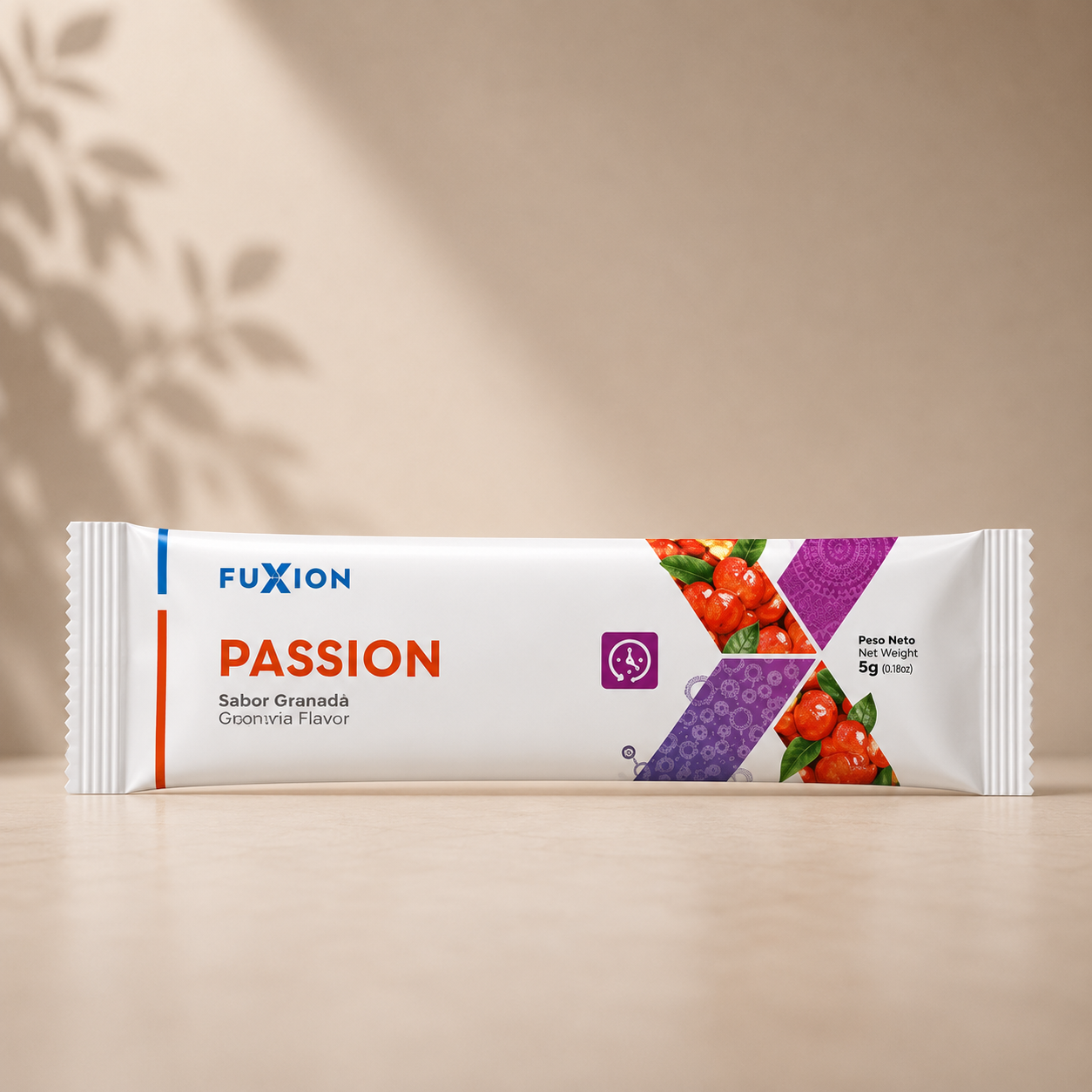 Passion | Bebida Funcional con Maca, Ginseng, Aminoácidos y Zinc — Sticks sabor Guaraná, 28 uds.