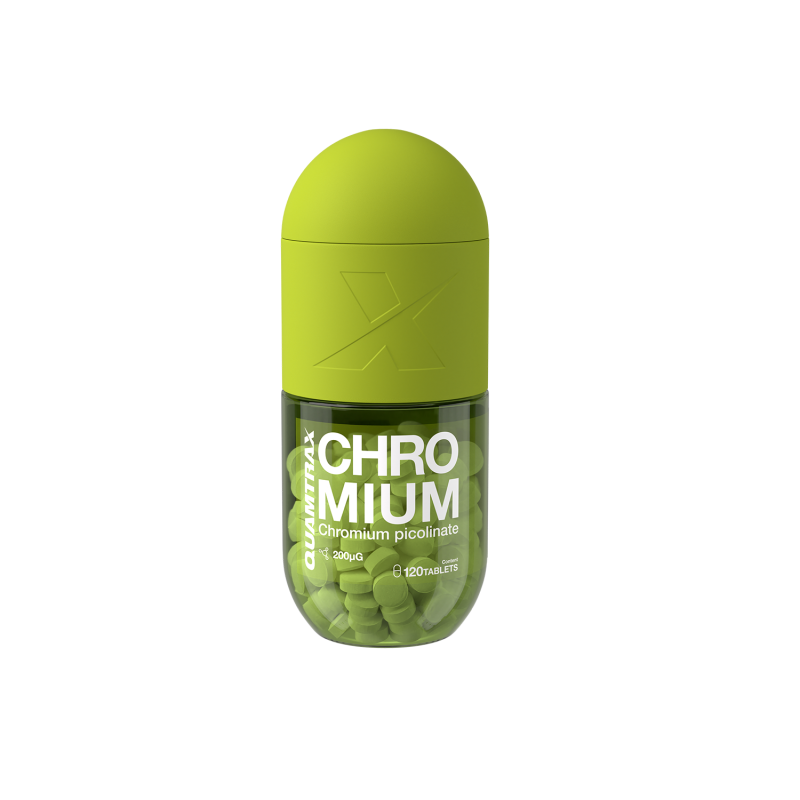 Quamtrax Chromium 120 Tabletas - Picolinato de Cromo 200µg