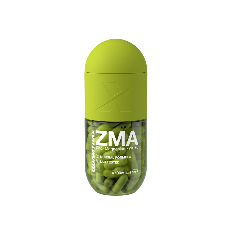 ZMA Zinc, Magnesio y Vitamina B6 - Quamtrax 100 Cápsulas Vegetales