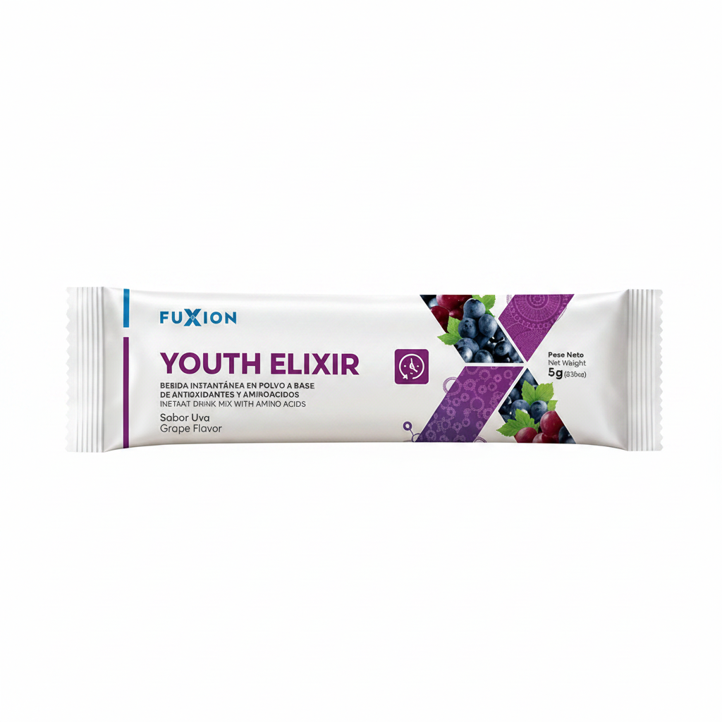 Youth Elixir | Colágeno Hidrolizado con Antioxidantes y Resveratrol — 28 sticks