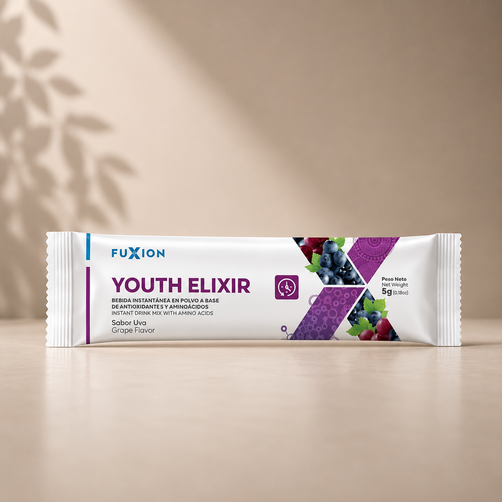 Youth Elixir | Colágeno Hidrolizado con Antioxidantes y Resveratrol — 28 sticks