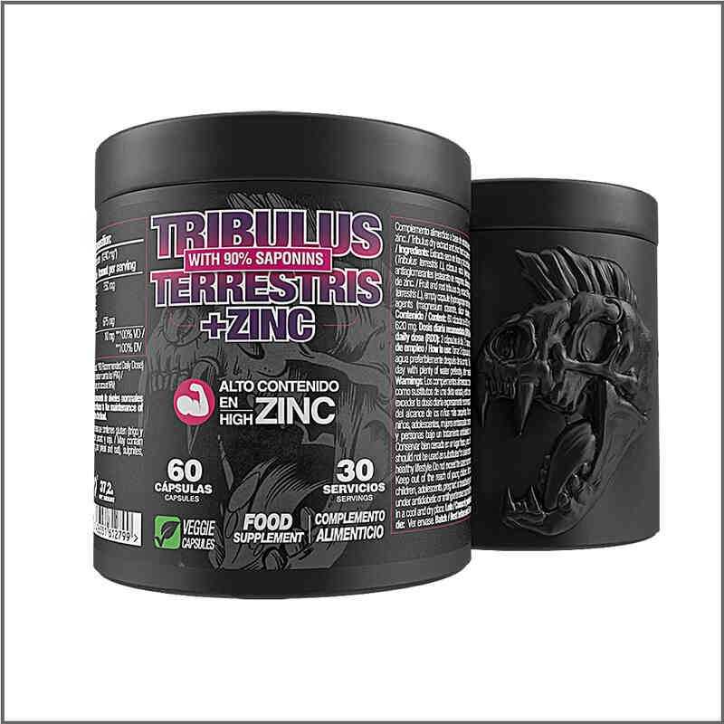Tribulus Terrestris + Zinc Zoomad - 90% Saponinas 60 Cápsulas